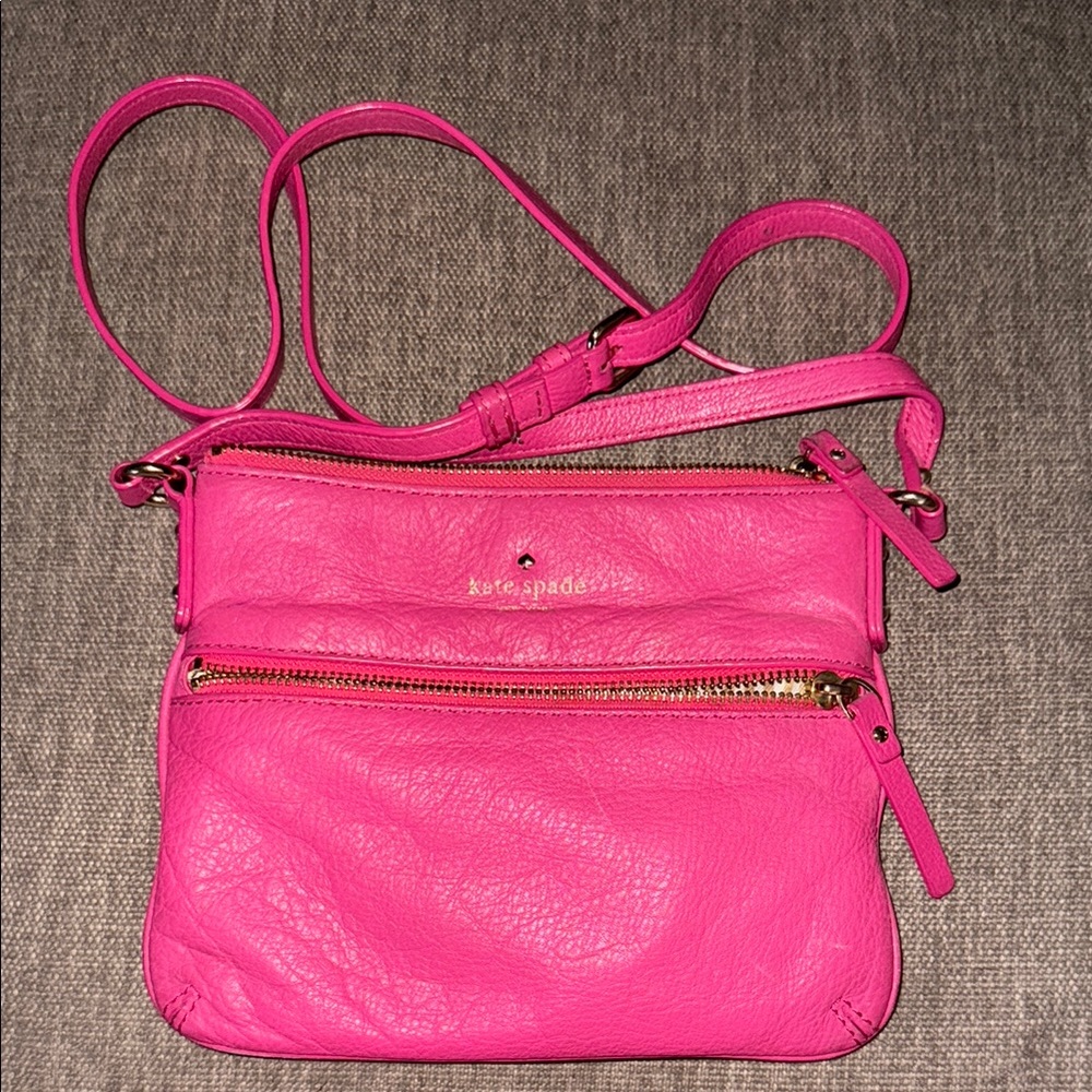 Kate Spade Pink Crossbody Bag with Adjustable Strap